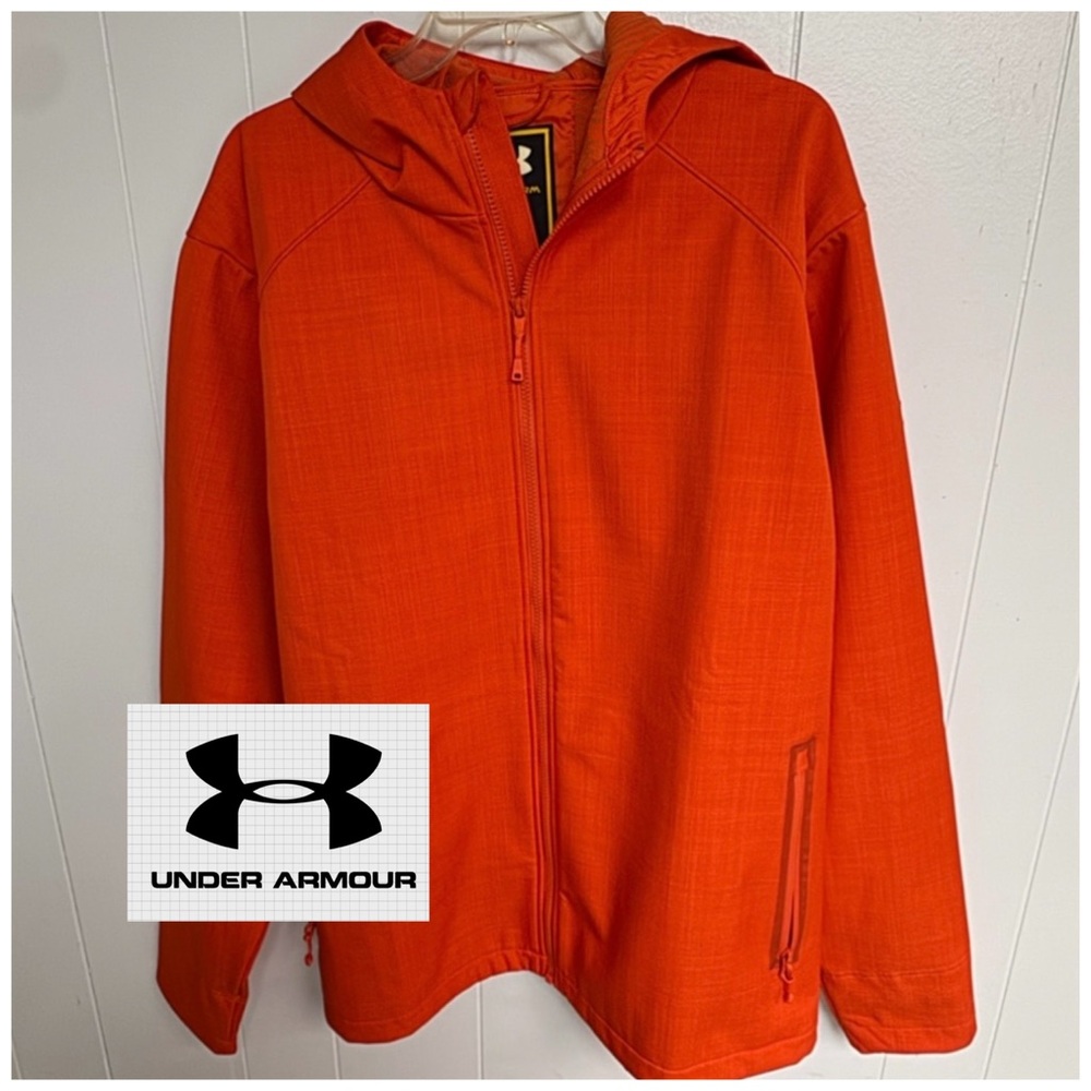 Under Armour Storm, performance-oriented hooded jacket.